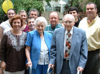 Malcolm Schenot celebrates his 90th birthday, August 2005