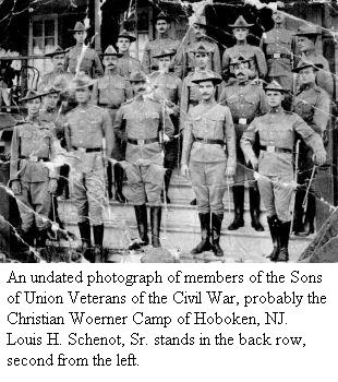 Louis H. Schenot, Sr. with the Sons of Union Veterans of the Civil War Sons of Union Veterans of the Civil War