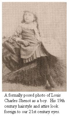 Louis Charles Shenot as a boy Louis Charles Shenot