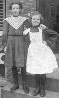 Clara and Lillian Lavery, circa 1905. Clara and Lillian Lavery