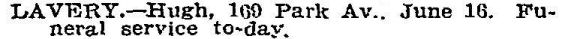 Hugh Lavery’s obituary>