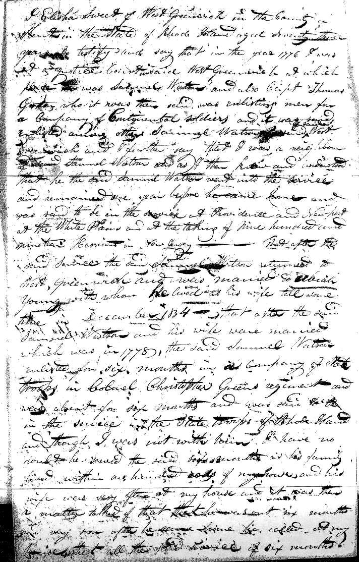 Elisha Sweet deposition