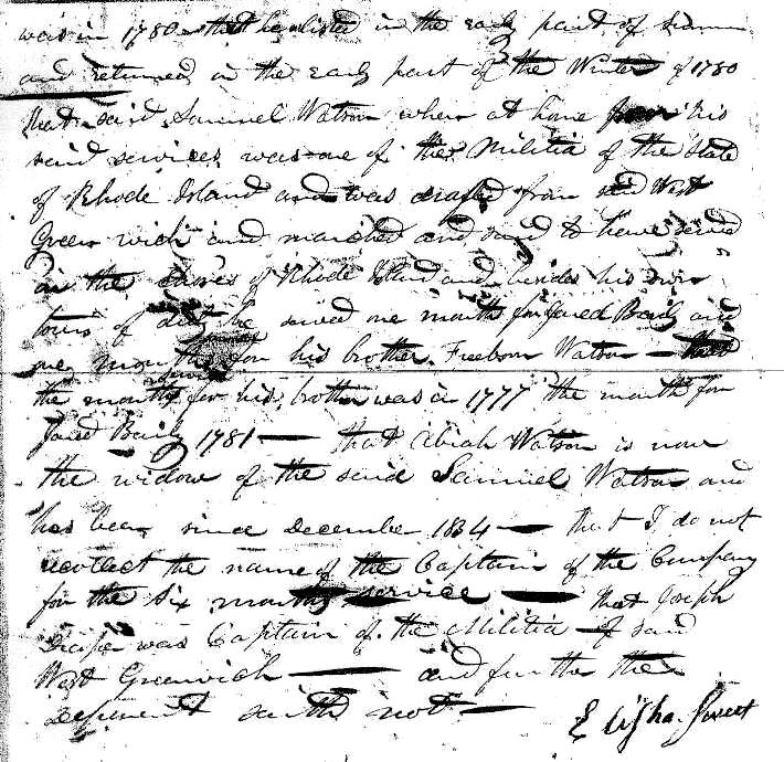Elisha Sweet deposition