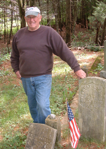 John Rice, pres. of the East Thompson Cemetery Association and all‐around nice guy John Rice