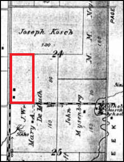 excerpted image of a 1906 plat map of Savannah Township, Butler co., Nebraska excerpted image of a 1906 plat map of Savannah Township, Butler co., NE