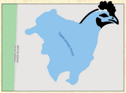 Tippecansett Pond is shaped like a chicken Tippecansett Pond