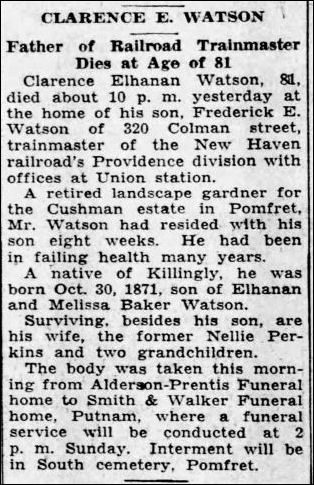 Clarence E. Watson’s obituary Clarence E. Watson’s obituary