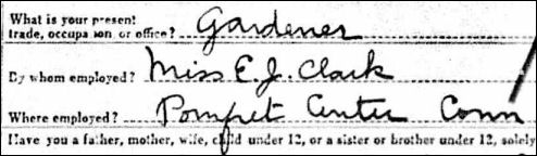 Excerpt from Leonard H. Watson’s WWI draft registration Excerpt from Leonard H. Watson’s WWI draft registration