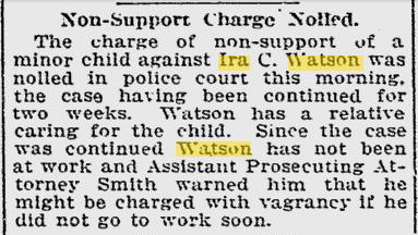 Where was Nellie, and why wasn't she attending to her kids? Ira Watson arranges for child care